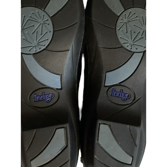 Clarks Black Suede Slip On Mules Shoes Women's Sherpa Lined Sz 7.5 M Comfort - Picture 11 of 12